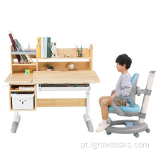 Desk de madeira de escrita de estudantes modernos mesa de estudos infantis